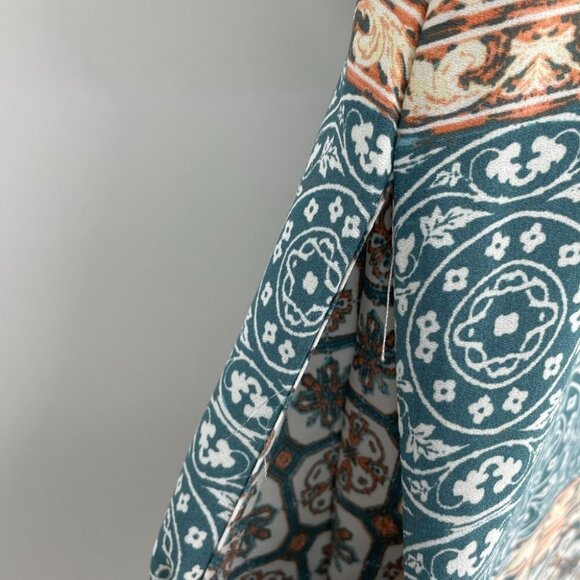 NWT Knox Rose Boho Maxi dress pastel blue white - Picture 11 of 15